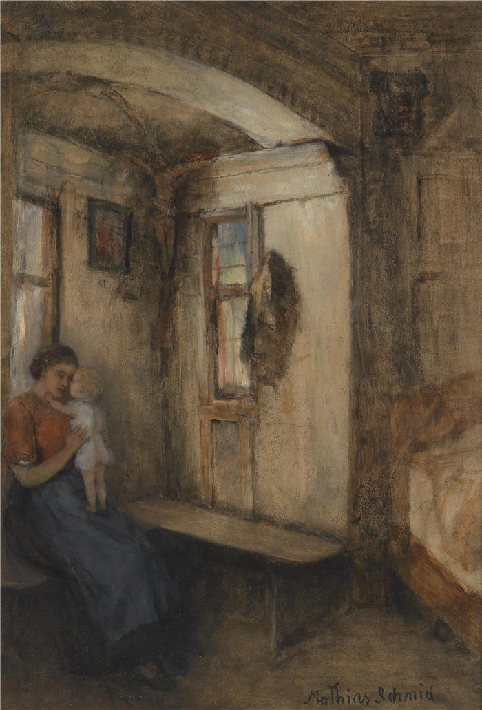 马蒂亚斯·施密德(Mathias Schmid,奥地利画家,1835–1923 年)作品-斯蒂勒·温克尔