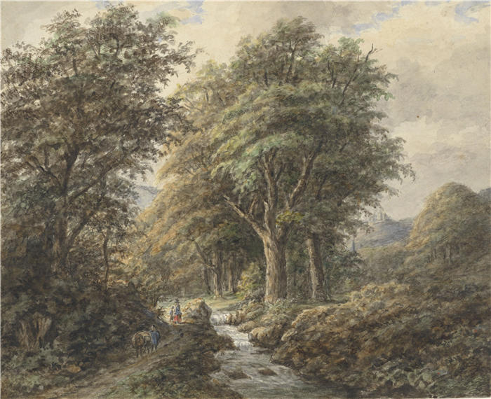 马蒂亚斯·马里斯（Matthias Maris，荷兰画家）高清作品-《兰德沙普，约翰·伯纳德·克朗比克之后（1849-1917）》