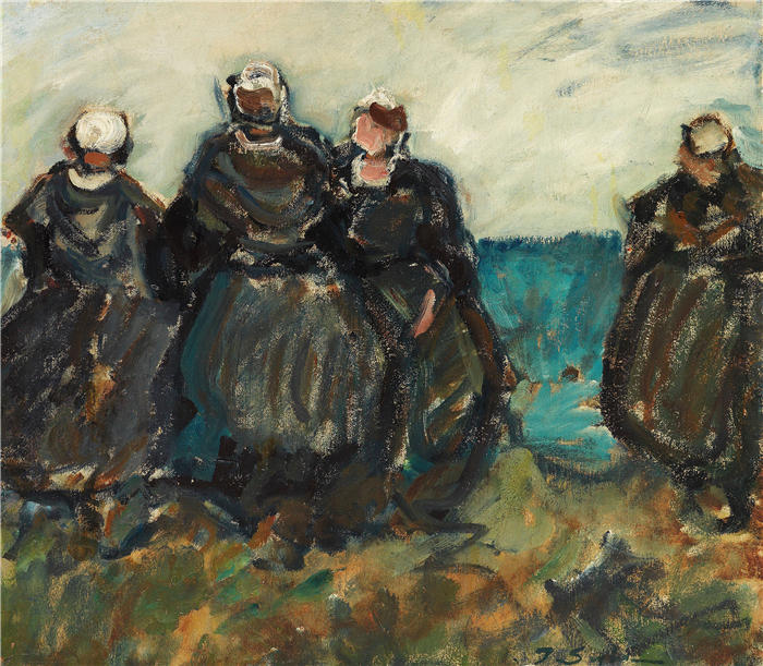 朱利叶斯·塞勒（Julius Seyler，德国画家，1873-1955 年）作品-布莱顿女农民（1912）