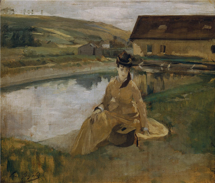 伊娃·冈萨雷斯(Eva Gonzalès,法国画家)高清作品-《安瓦瑟 (1880)》