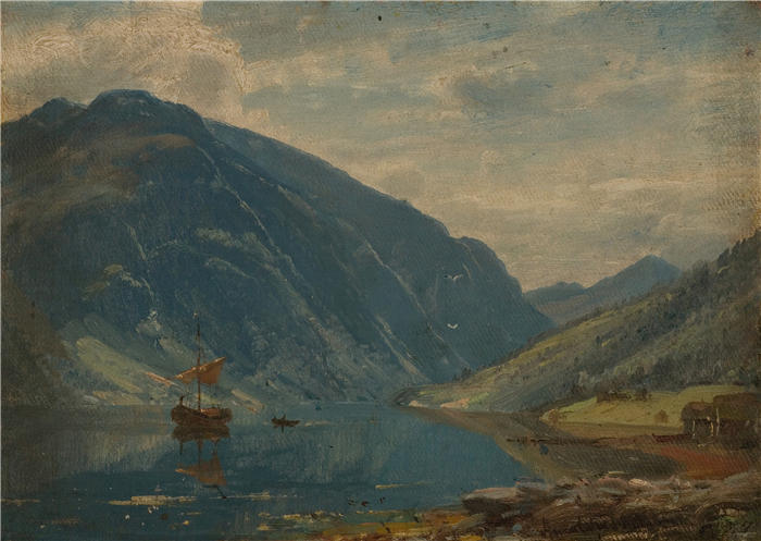 阿玛拉杜斯·尼尔森 （Amaldus Nielsen，挪威画家 ）高清作品-《来自费兰（1877） 》
