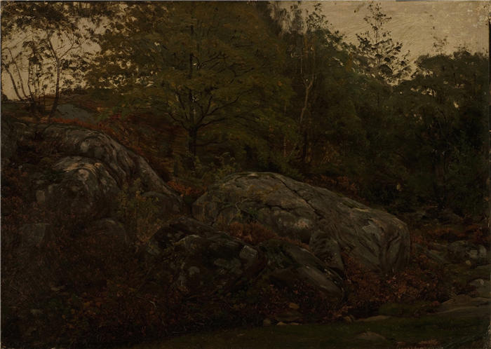 阿玛拉杜斯·尼尔森 （Amaldus Nielsen，挪威画家 ）高清作品-《韦德·曼达尔 (1868)》