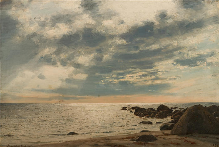 阿玛拉杜斯·尼尔森 (Amaldus Nielsen,挪威画家 )高清作品-《杰伦·戈德维尔 (1894)》