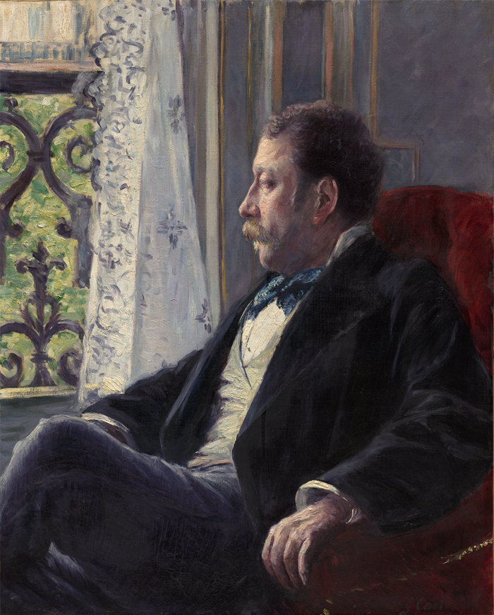 古斯塔夫·卡耶博特（Gustave Caillebotte，法国画家）-一个男人的肖像 1880