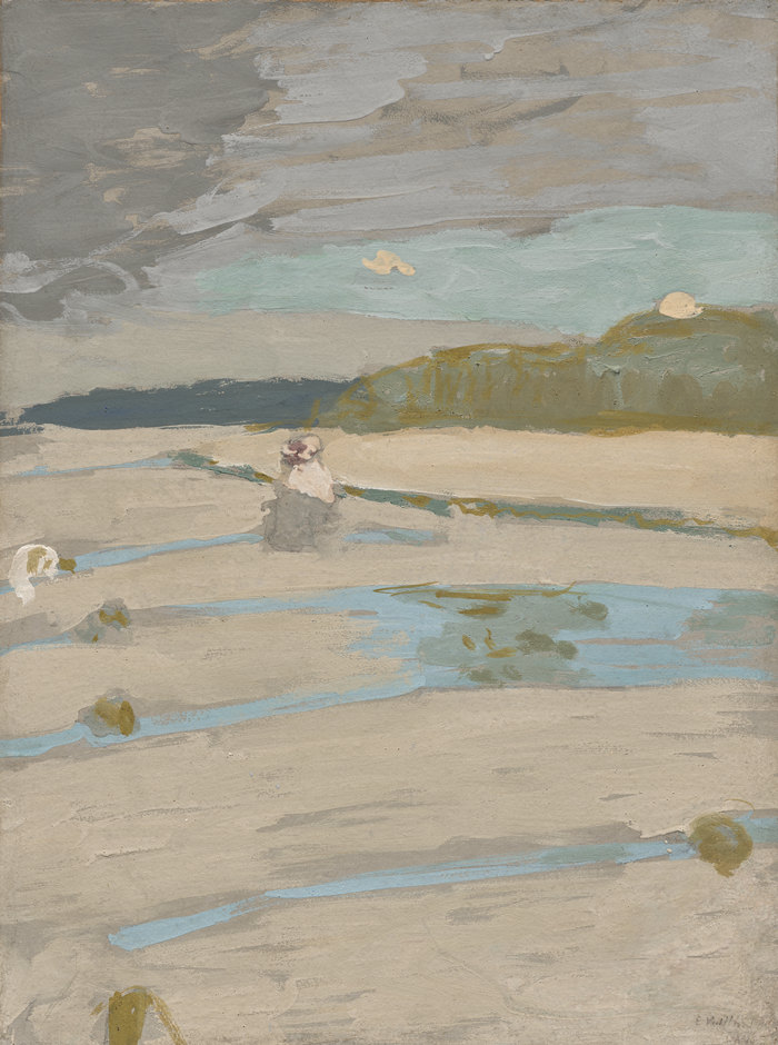 爱德华·维亚尔(Édouard Vuillard，法国画家)作品-圣雅克特海滩 1909