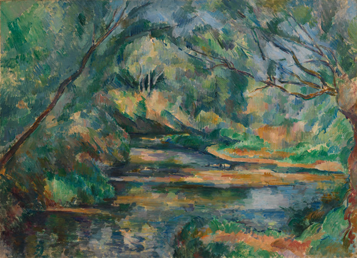保罗·塞尚（Paul Cézanne）高清作品-《小溪》