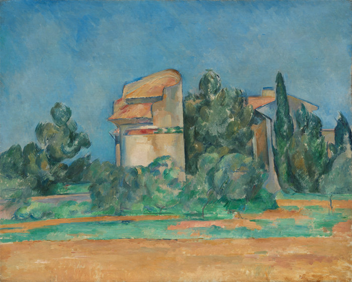 保罗·塞尚（Paul Cézanne）-贝尔维尤的鸽子塔 1890