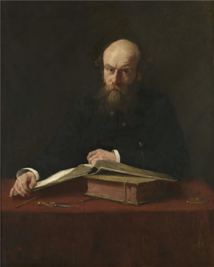 特蕾莎·施瓦茨（Thérèse Schwartze，荷兰画家）高清作品-《Portret van PJH Cuypers 博士(1885 - 1918)》