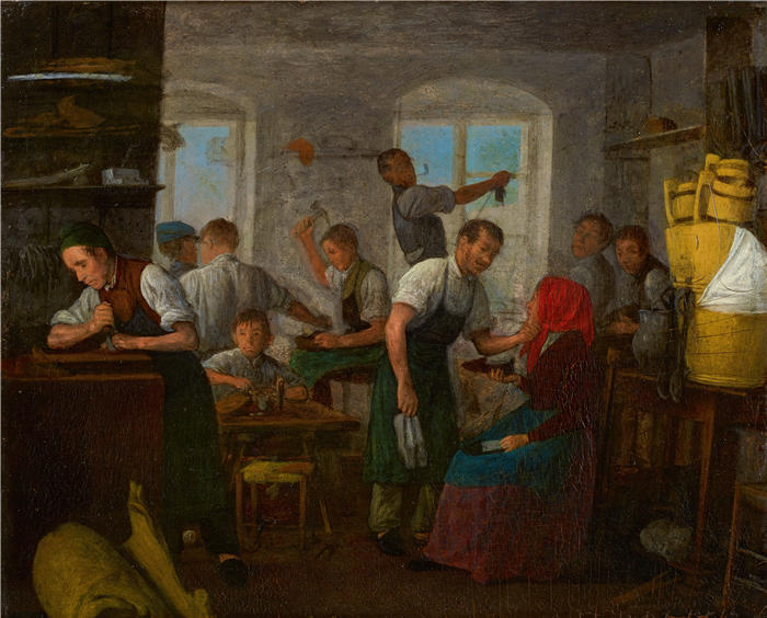 迈克尔·内德（Michael Neder，德国画家）高清作品-《舒斯特韦克施塔特 (1838)》