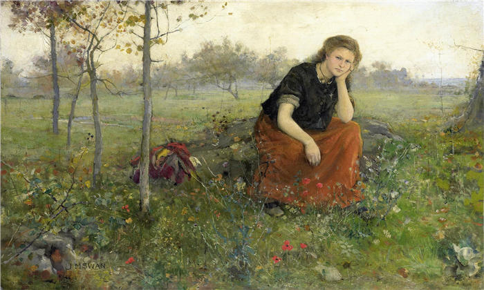 约翰·麦卡伦·斯旺（John Macallan Swan，英国画家）作品-弗吕赫特林格 (1870 - 1910)