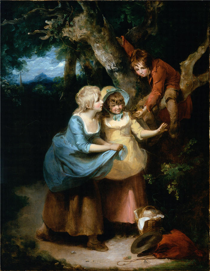 弗朗西斯·惠特利（Francis Wheatley，英国画家）高清作品-《春天 (1793-1794)》