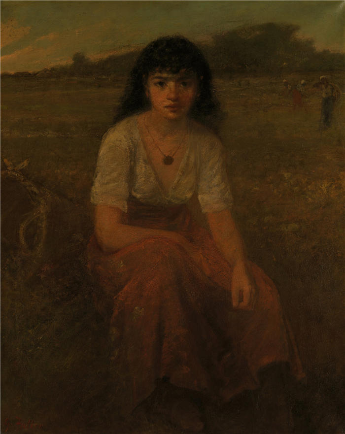乔治·富勒 (George Fuller，美国画家)高清作品-《四人组 (1880)》