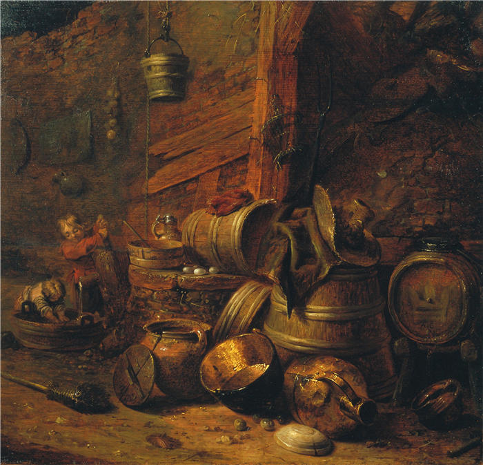 彼得·扬斯·夸斯特（Pieter Jansz. Quast，荷兰人，1605-1647）-足部手术（1630 - 1647）-地窖内部 (1636)