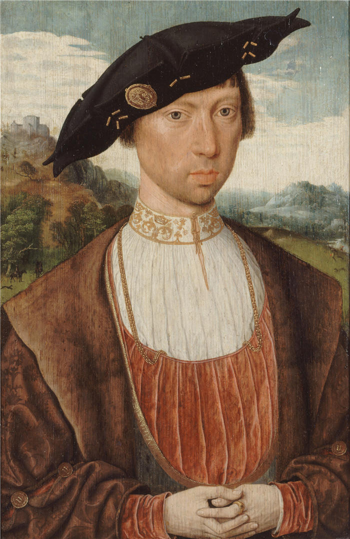 扬·莫斯塔特（Jan Mostaert，荷兰画家）高清作品-Joost van Bronkhorst 肖像（1520 年）
