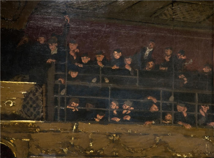 瓦尔特·西克特（Walter Sickert，英国画家）高清作品-《octes Ambrosionae，老大亨画廊（1906-07）》