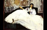 爱德华・马奈作品《躺着的博德莱尔的情妇》