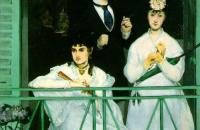 爱德华马奈作品欣赏《阳台》