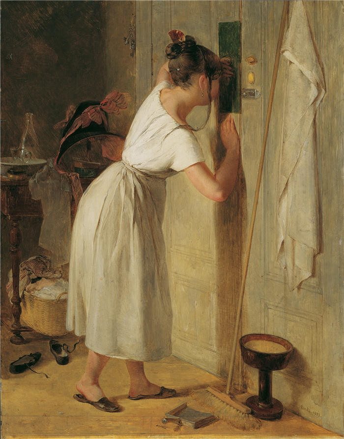彼得·芬迪(Peter Fendi，奥地利画家)作品-《劳舍林 (1833)》