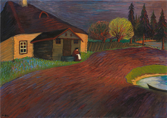 玛丽安·冯·韦勒金（Marianne von Werefkin，俄罗斯画家）作品-纪念品（1907-08）