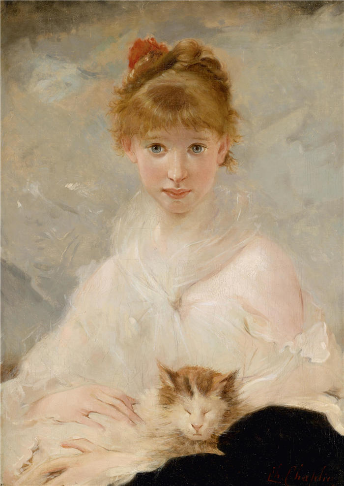 查尔斯·卓别林（Charles Chaplin，法国画家）高清作品-《小宝贝》