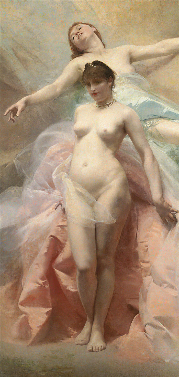 查尔斯·卓别林（Charles Chaplin，法国画家）高清作品-《梦想》