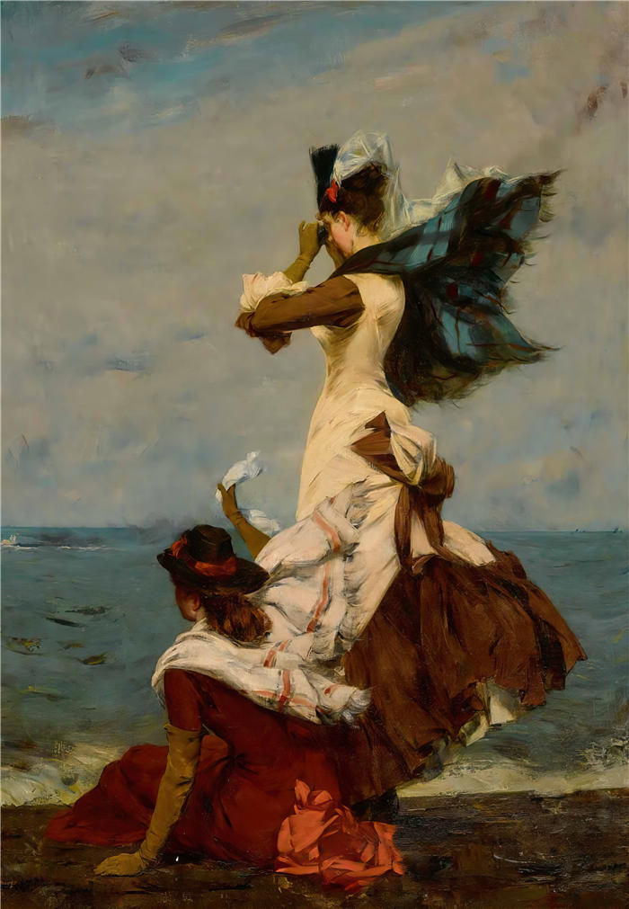 查尔斯·赫尔曼斯（Charles Hermans，比利时画家）作品-他们走了