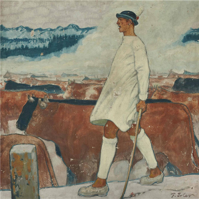 弗里茨·厄勒（Fritz Erler，德国画家）高清作品-《维耶尔特》