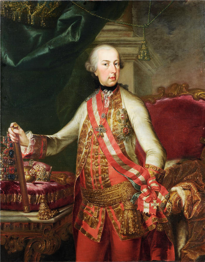 约翰·尼古拉斯·格罗斯（ Johann Nikolaus Grooth，德国画家）作品-约瑟夫二世皇帝的肖像（1784 年）