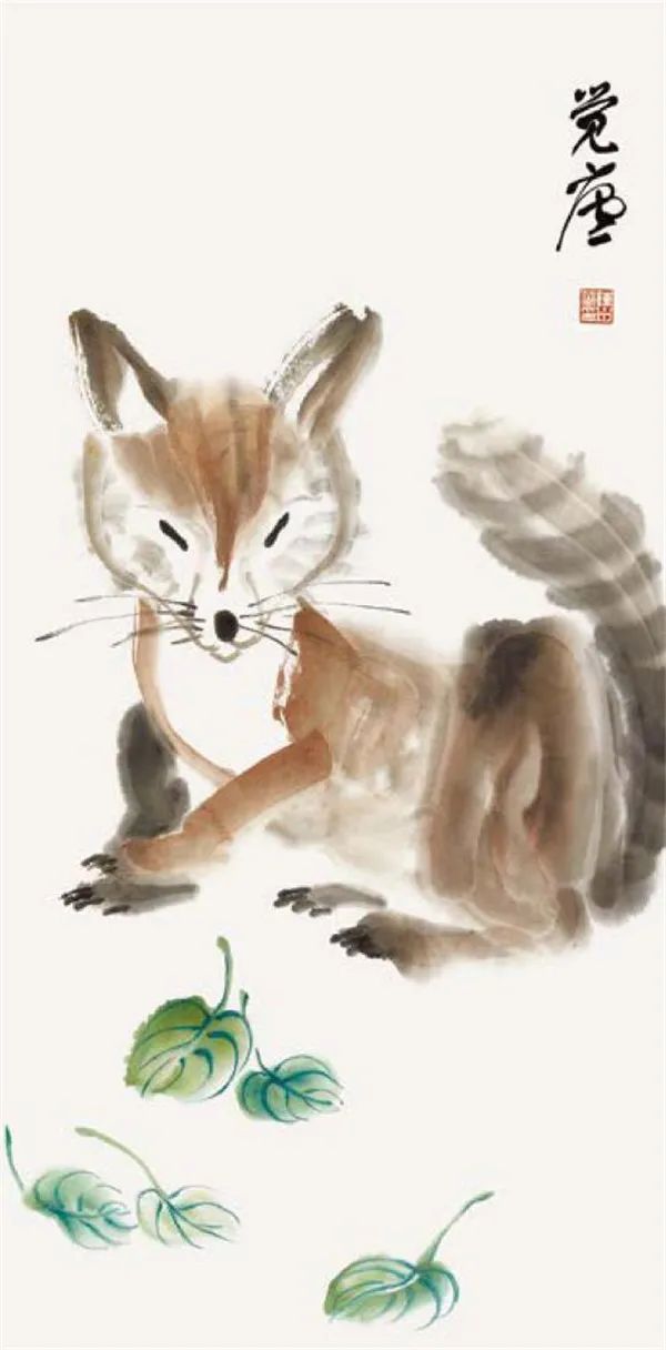 狐狸的国画画法