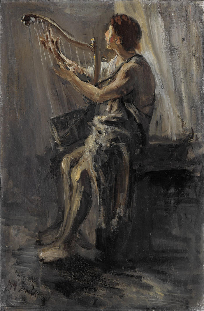 约瑟夫·以色列（Jozef Israëls，荷兰画家）作品-《大卫 (1899)》