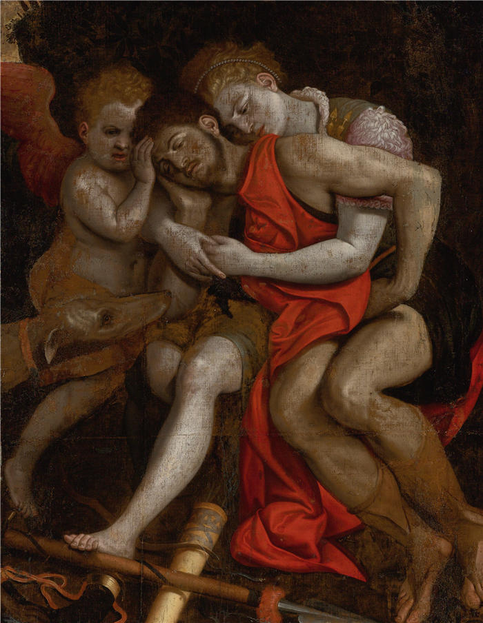 弗兰斯·弗洛里斯（Frans Floris，比利时画家）高清作品-《维纳斯哀悼阿多尼斯之死》