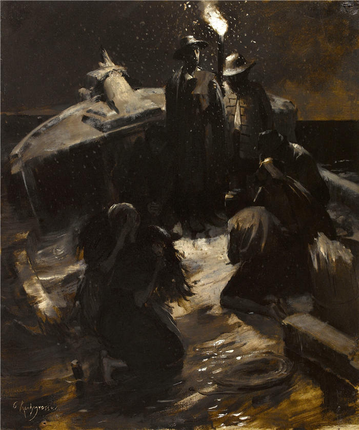 乔治·安托万·罗切格罗斯(Georges Antoine Rochegrosse,法国画家)高清作品-《勒瑙弗拉格 (1886)》