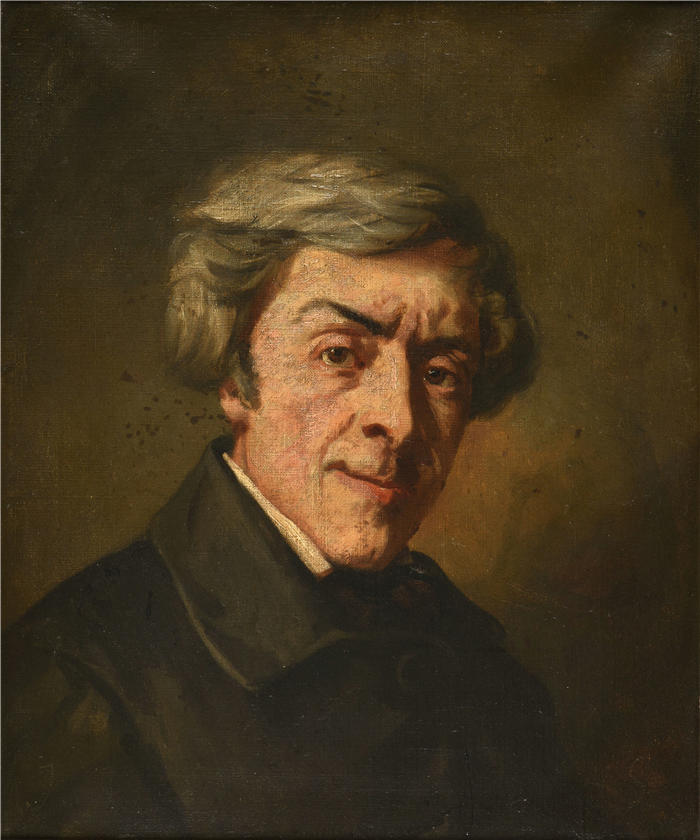 托马斯·库图尔（Thomas Couture，法国画家）高清作品-《朱尔斯·米什莱 (1845)》