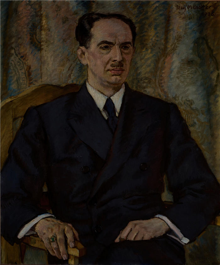 约瑟夫·梅霍夫(Józef Mehoffer,波兰画家)作品-《阿尔弗雷德克劳斯医生的肖像(1936 年)》