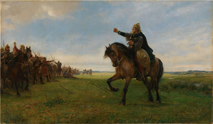 彼得·尼古拉·阿尔博（Peter Nicolai Arbo，挪威画家）高清作品-《无题 (1886)》