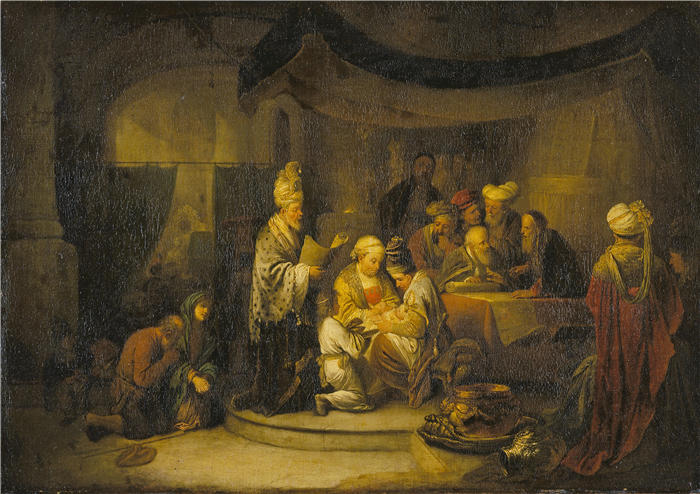 迪特里希(Christian Wilhelm Ernst Dietrich,德国画家)作品-《割礼 (c. 1739 - 1774)》