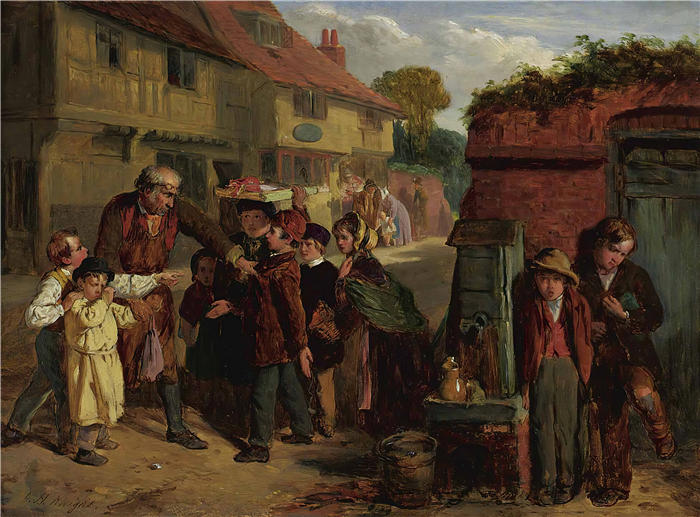 破碎的窗户-威廉·亨利·奈特(William Henry Knight,英,1823 – 1863)