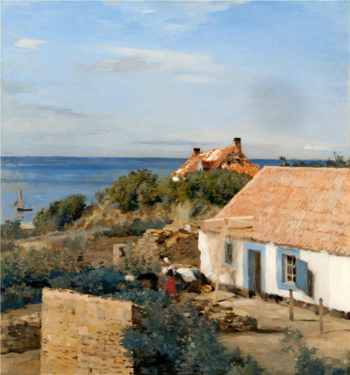 让·查尔斯·卡津(Jean Charles Cazin,法国画家)高清作品-《法国风景》