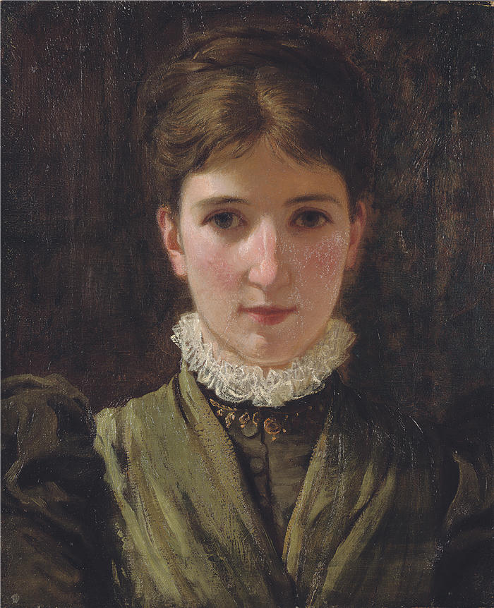 查尔斯·爱德华·佩鲁吉尼(Charles Edward Perugini ,英国画家,1839-1918)作品-苏菲格雷