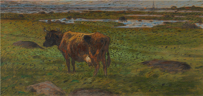 尼尔斯·克鲁格（ Nils Kreuger，瑞典画家）高清作品-《晚上 (1905)》
