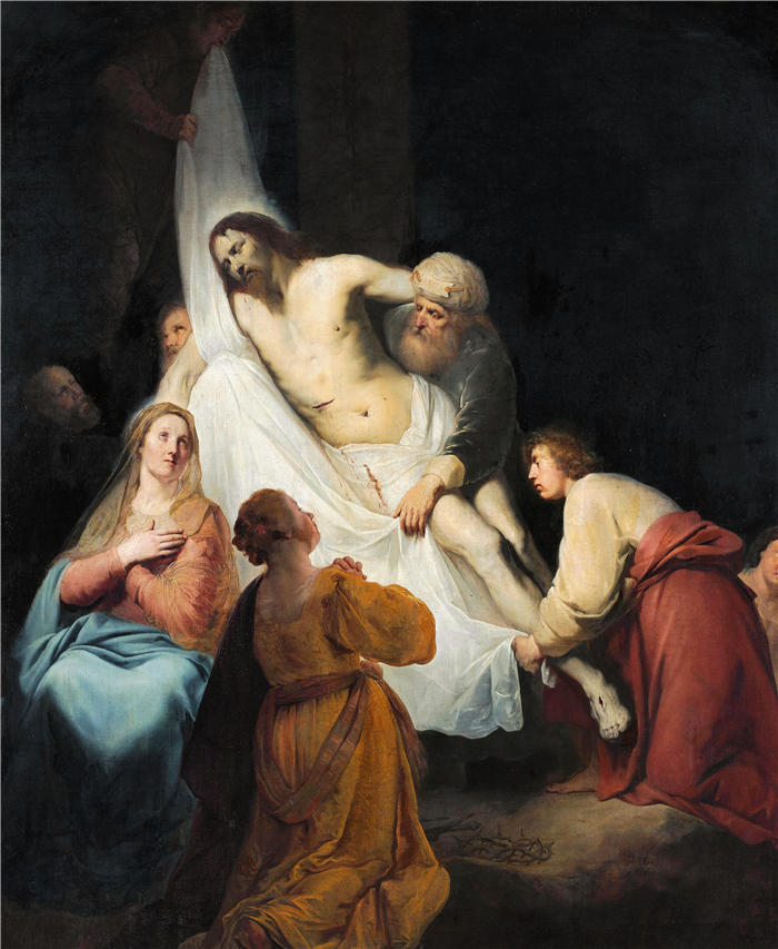 彼得·弗兰兹（Pieter Fransz，荷兰画家）高清作品-《十字架的后裔（1633）》