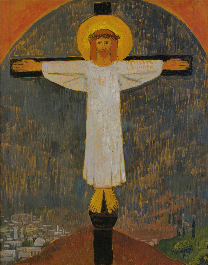 保罗·塞鲁塞尔(Paul Sérusier,法国,1864-1927 年)作品-白基督