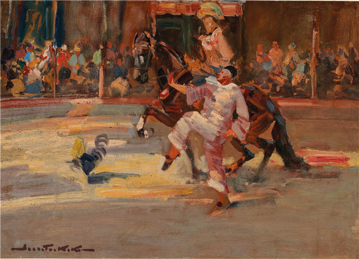 德米特·科科 (Demeter Koko，奥地利, 1891 – 1929)作品-马戏团骑术学校