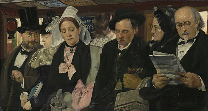 皮埃尔·开利-贝勒斯（Pierre-Gérard Carrier-Belleuse，法国画家）作品-综合巴士 (1877)