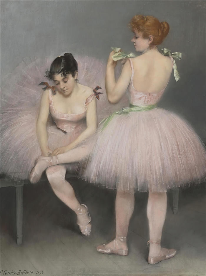 皮埃尔·开利-贝勒斯（Pierre-Gérard Carrier-Belleuse，法国画家）作品-舞蹈家 (1894)
