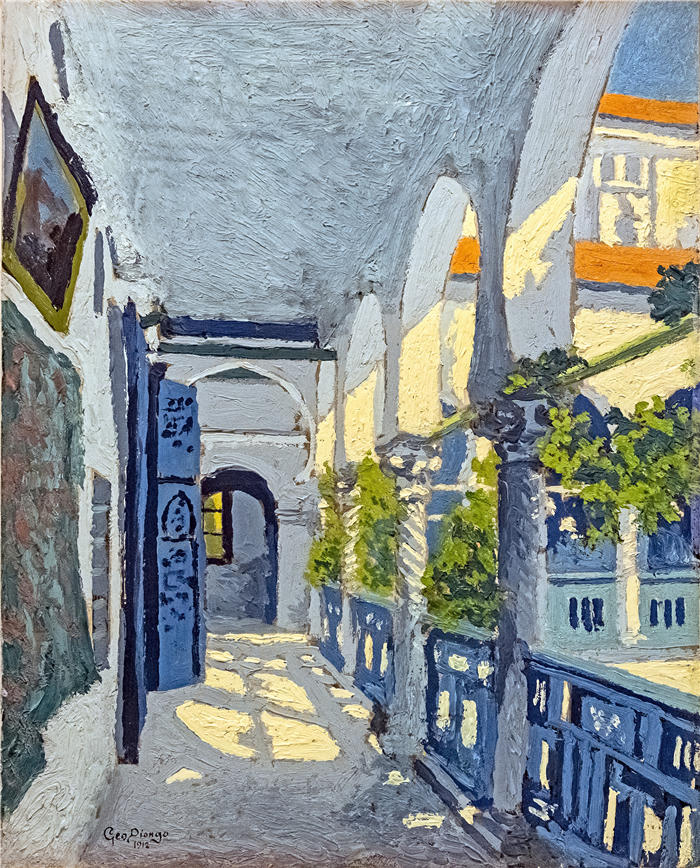 乔治·高迪翁（Georges Gaudion ，法国，1885-1942 年）作品-摩洛哥里亚德画廊（1912 年）