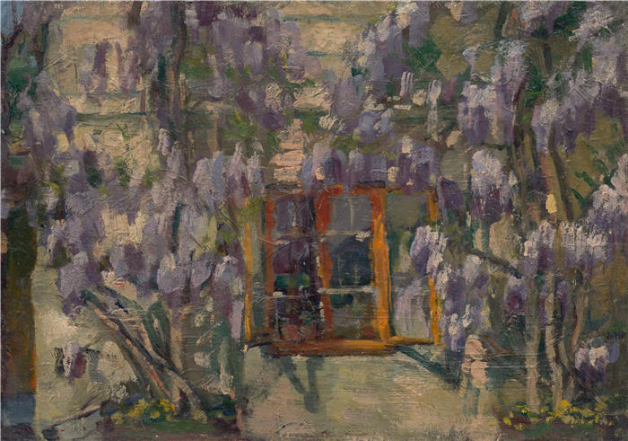 朱多维特·皮特霍特(Ľudovít Pitthordt,斯洛伐克画家)作品-《花园图案 (1905–1910)》