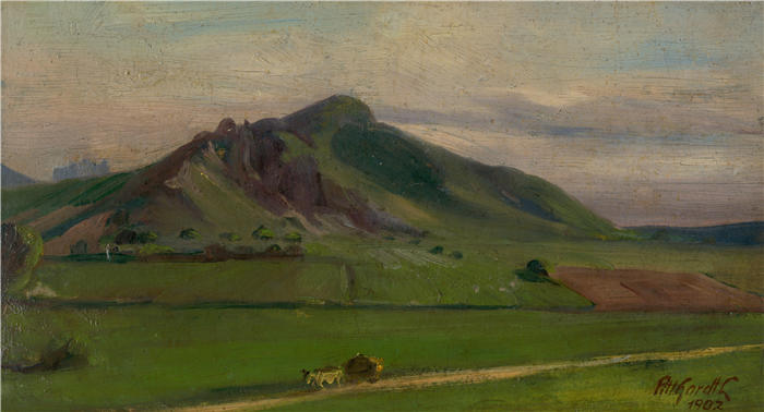 朱多维特·皮特霍特（Ľudovít Pitthordt，斯洛伐克画家）作品-《帕伊什通 (1902)》