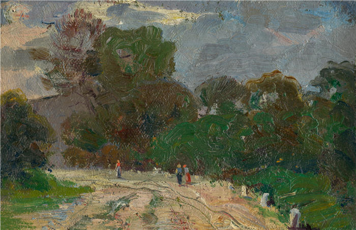 朱多维特·皮特霍特（Ľudovít Pitthordt，斯洛伐克画家）作品-《林道 (1900)》