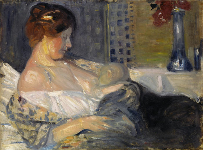 贾尼斯·罗森塔尔斯（Janis Rozentāls,拉脱维亚画家）作品 -《母子 (1904)》